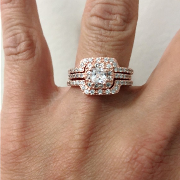 Sterling silver 925 engagement ring - Picture 2 of 8